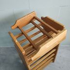Eikenhout Wijnrek/Flessenrek Jaren 70 Scandinavische Stijl thumbnail 8