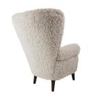 Artifort Oorfauteuil Grote Zetel Teddy Pluche Armchair Crème thumbnail 3