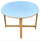 Vintage Ronde Scandinavische Opklapbare Eettafel Design thumbnail 3