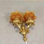 Set Van 2 Antieke Frans Louis Xv Stijl Wandlampen thumbnail 6