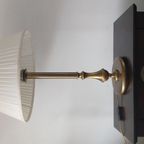 Vintage Klassieke Geborstelde Messing Tafellamp thumbnail 2