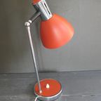 Vintage Stilux Milano Bureaulamp Oranjebruin Made In Italy thumbnail 5