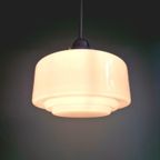 Art Deco Hanglamp In Witte Opaline, Jaren 1920-30 thumbnail 7