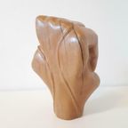Houtsnijwerk Fuist Hand Boks Volhout Beel Vintage thumbnail 5