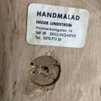 Vintage Zweedse Houten Kandelaar Handbeschilderd Uit Småland thumbnail 9