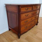 Vintage Frans Dressoir Commode Ladekast Badkamerkast Met Marmer Blad 501 thumbnail 8