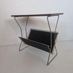 Jaren 60 Pallisander Fineer Magazine Rack Bijzettafel. thumbnail 4