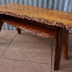 Salontafel Notenhout, Boomstam Tafel, Sidetable thumbnail 12