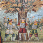 Antiek Siciliaans Beschilderd Wagenschot thumbnail 8