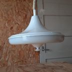 Vintage Plafoniere, Plafond Lamp, Helder Reliëf Glas thumbnail 21