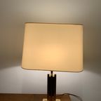 Vintage Brass Table Lamp From Herda Netherlands, 1970S In The Style Of Willy Rizzo thumbnail 2