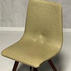Jaren 50 Eettafelstoel Vintage Design Eetkamerstoel Geel thumbnail 3