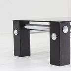 Vintage Design Salontafel Chrome En Glas 1970S Space Age thumbnail 9