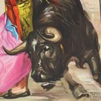Grote Vintage Corrida Poster Stierengevechten Madrid 1992 106Cm thumbnail 4