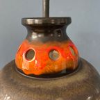 Mid Century Oranje Keramische West Germany Hanglamp thumbnail 11