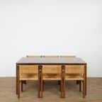 Martin Visser Dining Set In Wengé Wood And Paper Cord thumbnail 2