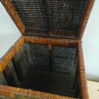 Rieten/Rotan Opbergmand Met Sluiting thumbnail 4