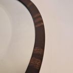 Vintage Ovale Spiegel Met Bruine Rand Jaren 70 thumbnail 8