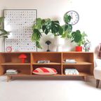 Vintage Danish Sideboard Oak| Dressoir Open Eiken Fineer thumbnail 2