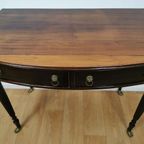 Antiek Vintage Mahonie Houten Sidetable, Bijzettafel 606 thumbnail 17