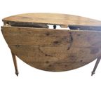 Brocante Houten Ronde Tafel / Consoletafel thumbnail 9