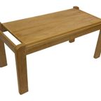 Vintage Minimalistische Eikenhouten Salontafel 80's Design thumbnail 25