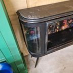Vintage Kastje Dressoir Drankkast Bar Wandmeubel thumbnail 6