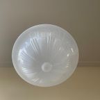 Lamp Hanglamp Art Deco 1930 Ufo Vorm Wit Glas Frans thumbnail 3