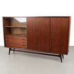 Vintage Teak Fineer Highboard 69253 thumbnail 2