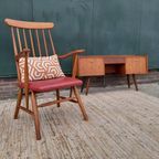 Vintage Spijlenstoel Deens Design Ercol Mid Century Fauteuil thumbnail 11