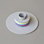 Kolor Kaarsenhouder Van Staal, Gepoedercoat In Wit. thumbnail 6