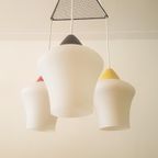Vintage Jaren '50 Hanglamp In Opaline Glas thumbnail 12
