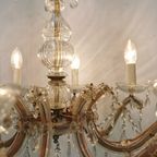 Vintage Glazen Hanglamp, Kroonluchter Lamp, Verlichting 803 thumbnail 14