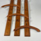 Vintage Teakhouten Wandkapstok Met Hangers, Aksel Kjersgaard Voor Odder Mobler, Denemarken 1960's thumbnail 12