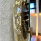 Grote Ovale Vintage 'Iceglass' Spiegel. Hillebrand, Duitsland 1970'S thumbnail 16