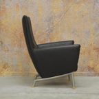 Als Nieuw! Donkerbruine Leren Label Foxx Design Fauteuil thumbnail 4