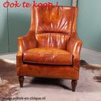 Stoere Leren Vintage Fauteuil thumbnail 14