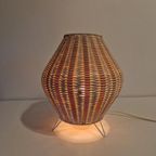 Vintage Tafellamp Rattan IKEA thumbnail 7