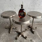 Industrial-Style Metal Side Table thumbnail 3