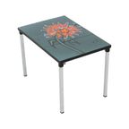 Kleine Keramische Tegeltafel Chroom Adri Belarti Oranje Bloem 47Cm thumbnail 5