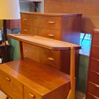 Vintage Deense Make-up Kaptafel Spiegel Make Up Opmaak Tafel thumbnail 15