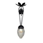Art Deco Hanglamp Met Zeshoekige Glazen Kap, Jaren 30 thumbnail 3