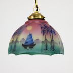 Antieke Vintage Art-Deco Hanglamp thumbnail 5