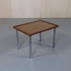 Vintage Bijzettafel Teak Chrome thumbnail 2