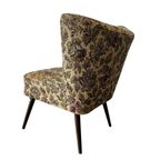 Vintage Gebloemde Cocktailstoel / Fauteuil / Eenzit thumbnail 3