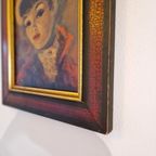 Cherry Jeffe Huldah Dame In Lijst Vintage thumbnail 7