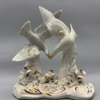 Capodimonte Tortelduifjes Wit Goud thumbnail 8