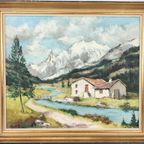Nicole Le Guen - Schilderij - Landschap In Frankrijk thumbnail 4