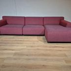Montel Multi Plus Hoekbank - Rood- Grijs - Stof - Design thumbnail 5