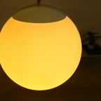 Retro Vintage Lamp Hanglamp Jaren 60 / 70 Melkglas Wit Bol thumbnail 5